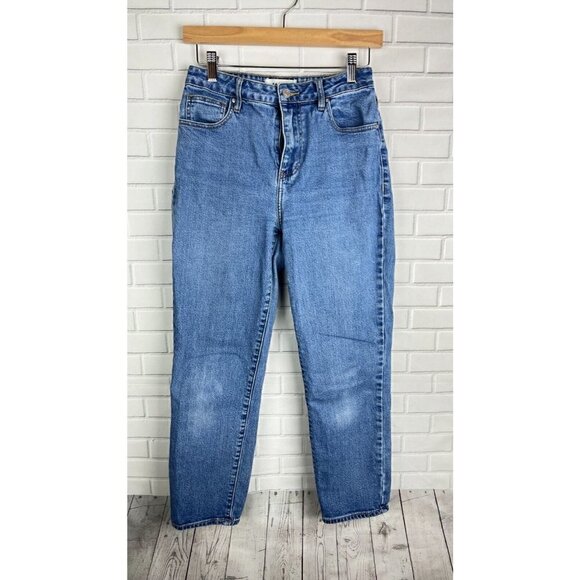 PACSUN Mom Jean Medium Dark Blue Wash Denim Women's Juniors Size 27 - Picture 1 of 9